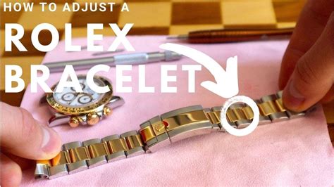 Rolex watch band adjustment instructions